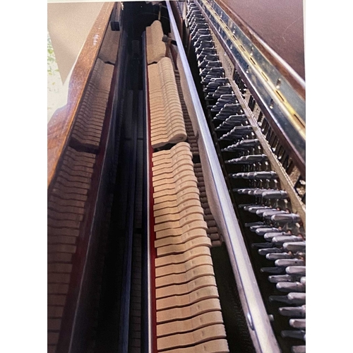 63 - Welmar (c1980s)An upright piano in a traditional bright mahogany case; together with a stool.