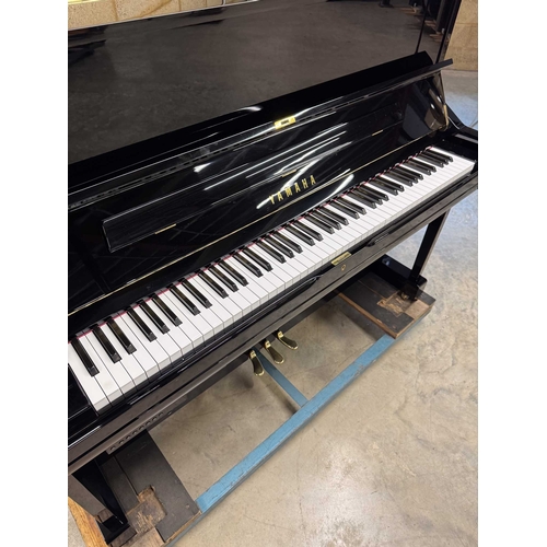 88 - Yamaha (c2015)A Model U1 Transacoustic traditional upright piano in traditional bright ebonised case... 