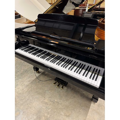 1 - Hoffmann (c2010)A 5ft 2in Model T161 grand piano in a bright ebonised case on square tapered legs; t... 