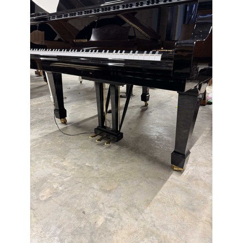 1 - Hoffmann (c2010)A 5ft 2in Model T161 grand piano in a bright ebonised case on square tapered legs; t... 