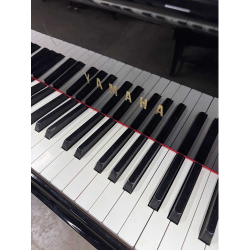 12 - Yamaha (c1996)A 6ft 1in Model C3 grand piano in a bright ebonised case on square tapered legs; toget... 