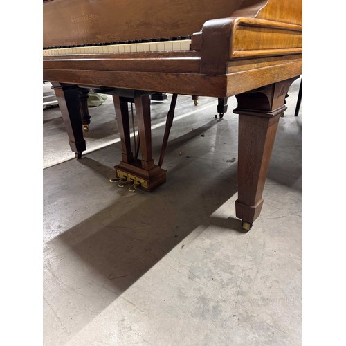 14 - Steinway (c1912)A 6ft 11in Model B grand piano in a rosewood case on square tapered legs; together w... 