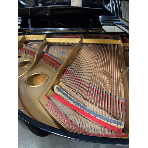 16 - Broadwood (c1990s)A 5ft grand piano in a bright ebonised case on square tapered legs. AMENDMENT Is 5... 