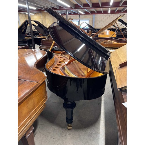 20 - Bösendorfer Strauss (c1992)A 6ft 7in Model 200 grand piano in a bright ebonised case with a maple in... 