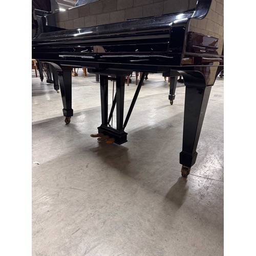 35 - Steinway (c1981)A 6ft 11in Model B grand piano in a bright ebonised case on square tapered legs.... 