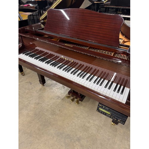 38 - Yamaha (c2020) AMENDMENT (c2000)A 5ft 8in Model DC2 grand piano in a bright mahogany case on square ... 