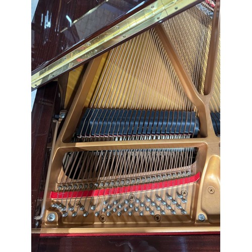 38 - Yamaha (c2020) AMENDMENT (c2000)A 5ft 8in Model DC2 grand piano in a bright mahogany case on square ... 