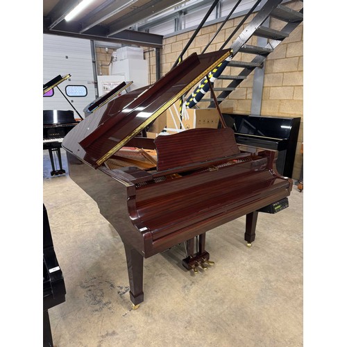 38 - Yamaha (c2020) AMENDMENT (c2000)A 5ft 8in Model DC2 grand piano in a bright mahogany case on square ... 