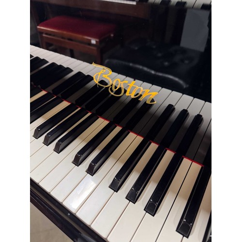 41 - Boston (c2007)A 6ft 4in Model GP193 grand piano in a bright ebonised case on square tapered legs; to... 