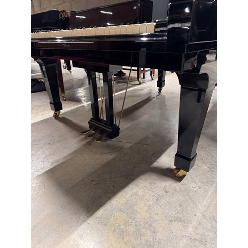 41 - Boston (c2007)A 6ft 4in Model GP193 grand piano in a bright ebonised case on square tapered legs; to... 