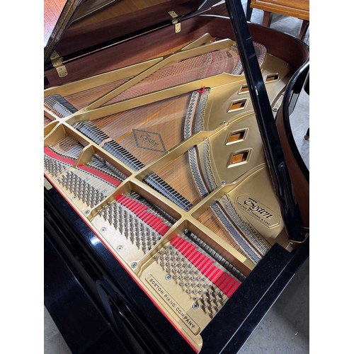 41 - Boston (c2007)A 6ft 4in Model GP193 grand piano in a bright ebonised case on square tapered legs; to... 