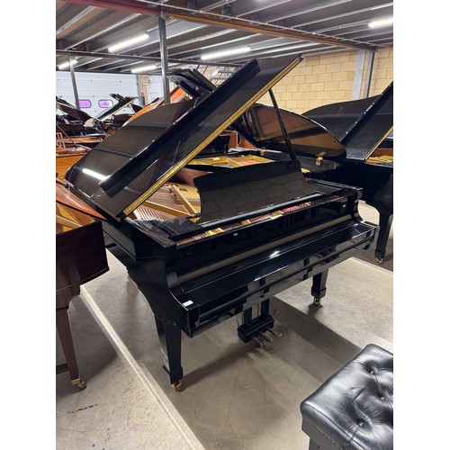 41 - Boston (c2007)A 6ft 4in Model GP193 grand piano in a bright ebonised case on square tapered legs; to... 