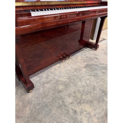 45 - Bösendorfer (c2001)A Model 130 upright piano in a bright mahogany case.