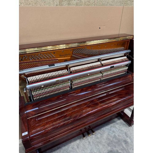 45 - Bösendorfer (c2001)A Model 130 upright piano in a bright mahogany case.