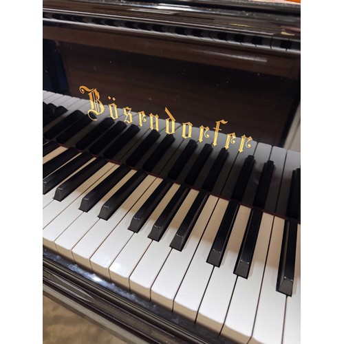 50 - *Bösendorfer (c2002)A 7ft 4in Model 225 grand piano in a bright ebonised case on square tapered legs... 