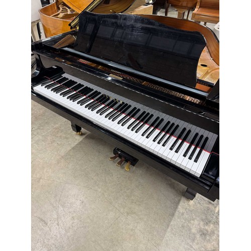 56 - Yamaha (c2002)A 5ft 3in Model C1 grand piano in a bright ebonised case on square tapered legs; toget... 