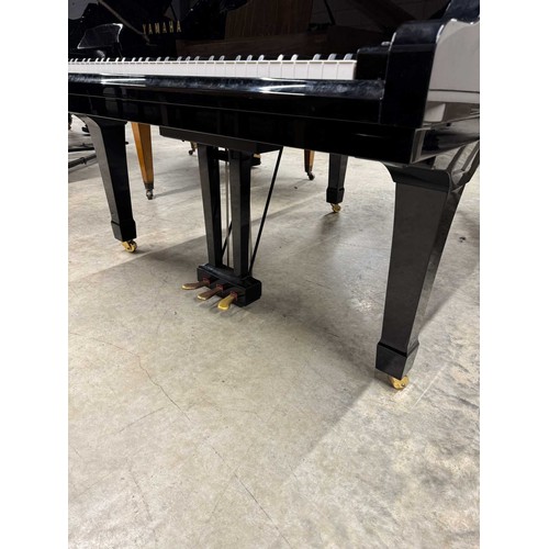 56 - Yamaha (c2002)A 5ft 3in Model C1 grand piano in a bright ebonised case on square tapered legs; toget... 