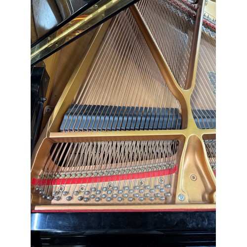 56 - Yamaha (c2002)A 5ft 3in Model C1 grand piano in a bright ebonised case on square tapered legs; toget... 