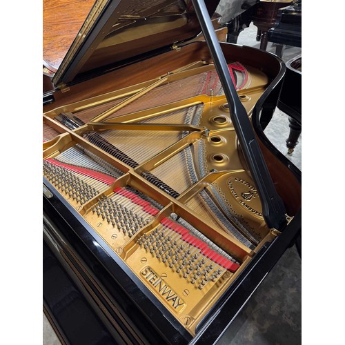 60 - Steinway (c2001)A 6ft 11in Model B grand piano in a bright ebonised case on square tapered legs.... 