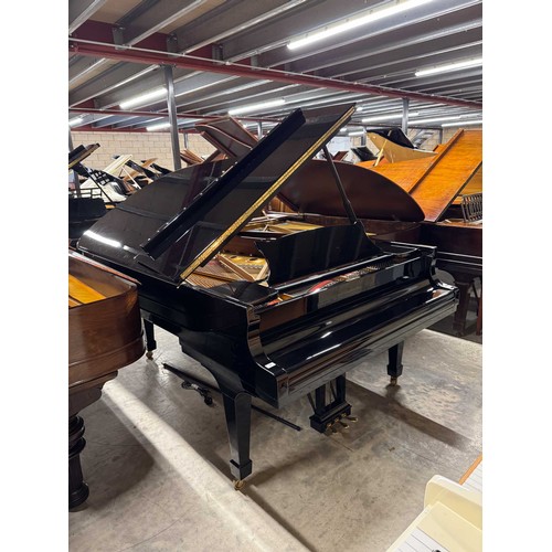 60 - Steinway (c2001)A 6ft 11in Model B grand piano in a bright ebonised case on square tapered legs.... 