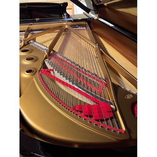 60 - Steinway (c2001)A 6ft 11in Model B grand piano in a bright ebonised case on square tapered legs.... 