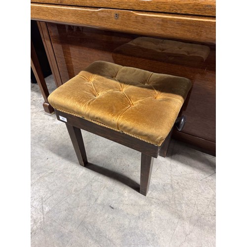 63 - Welmar (c1997)An upright piano in a traditional bright mahogany case; together with a stool.