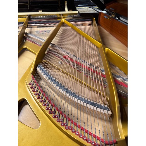 65 - Grotrian Steinweg (c2005)A 6ft 3in Model 192 grand piano in a bright ebonised case on square tapered... 