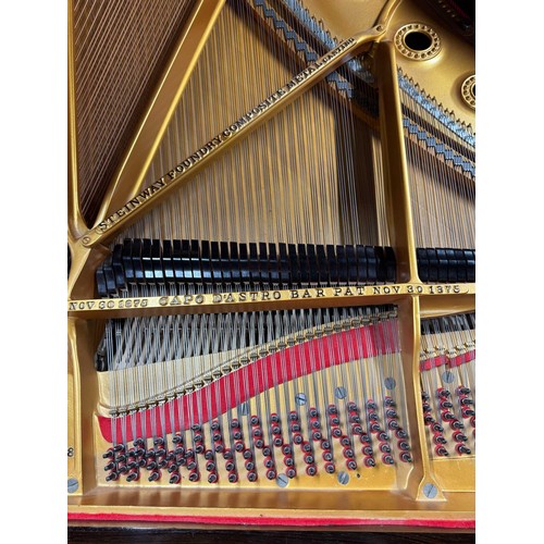 67 - Steinway (c1880)A 6ft 11in Model B grand piano in a rosewood case on turned elephant legs. This inst... 