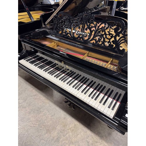 73 - Steinway (c1897)A 6ft 2in 85-note 3 pedal Model A grand piano in a repolished ebonised case on turne... 