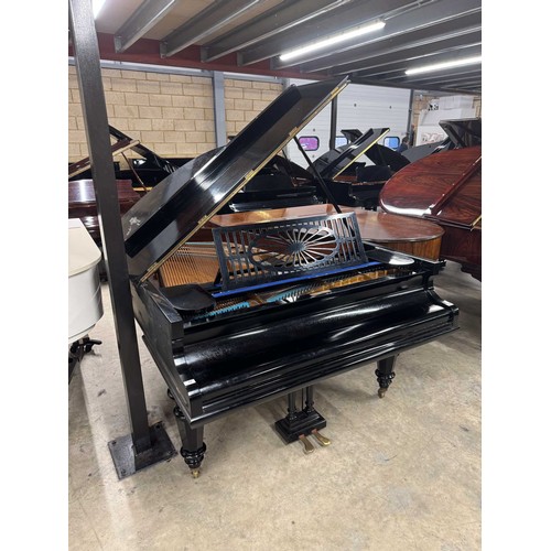 74 - Bechstein (c1924)A 6ft 88-note Model A1 grand piano in an ebonised case on turned octagonal tapered ... 