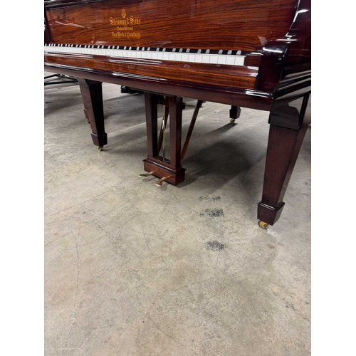 75 - Steinway (c1910)A 5ft 10in Model O grand piano in a rosewood case on square tapered legs. This instr... 