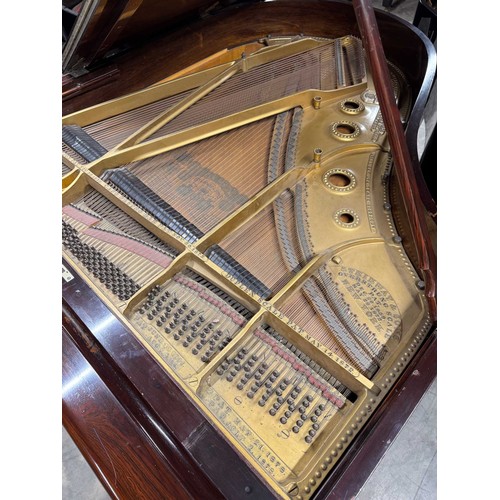 77 - Steinway (c1898)A 5ft 10in Model O grand piano in a rosewood case on turned and reeded legs; togethe... 