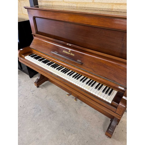 82 - Steinway (c1904)A Model K upright piano in a mahogany case. AMENDMENT Is in a rosewood case. IRN: 17... 