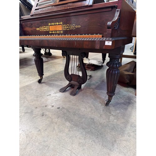 86 - Broadwood (c1824)A 7ft 8in grand piano in a rosewood case supported on turned and fluted legs. AMEND... 