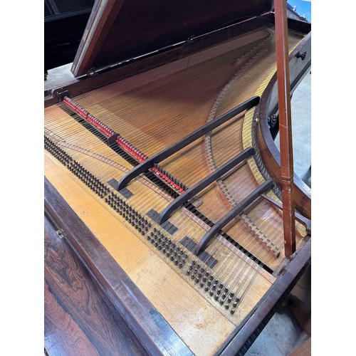 86 - Broadwood (c1824)A 7ft 8in grand piano in a rosewood case supported on turned and fluted legs. AMEND... 