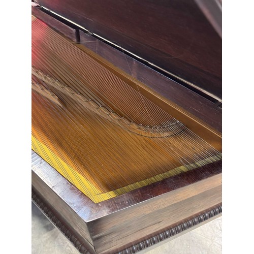 86 - Broadwood (c1824)A 7ft 8in grand piano in a rosewood case supported on turned and fluted legs. AMEND... 