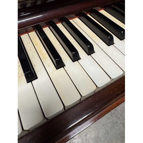 94 - Steinway (c1929)A Model K upright piano in a mahogany case; together with a stool. IRN: JLJP16HS... 