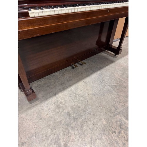 94 - Steinway (c1929)A Model K upright piano in a mahogany case; together with a stool. IRN: JLJP16HS... 