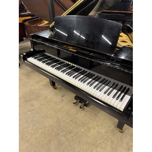 95 - Yamaha (c1975)A 5ft 3in Model G1 grand piano in a bright ebonised case on square tapered legs.