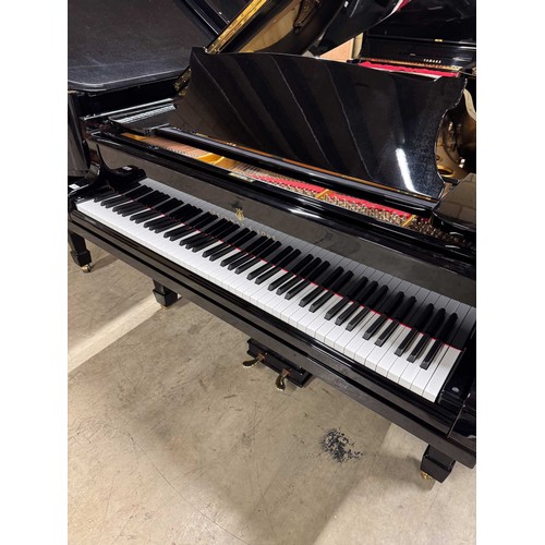 98 - Steinway (c1924)A 5ft 10in Model O grand piano in a bright ebonised case on square tapered legs. Thi... 