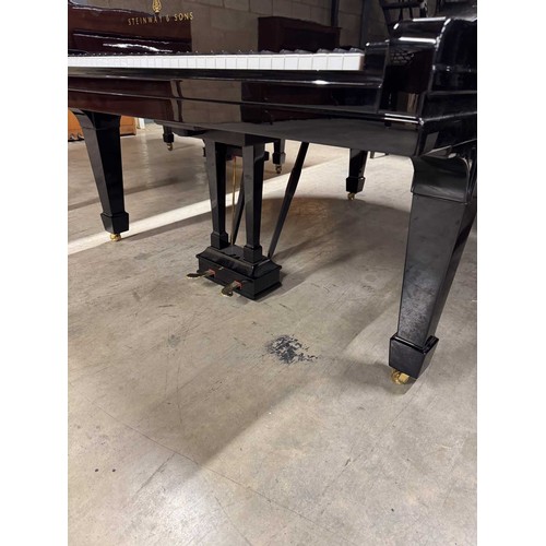 98 - Steinway (c1924)A 5ft 10in Model O grand piano in a bright ebonised case on square tapered legs. Thi... 