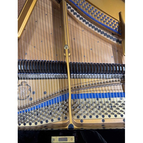 104 - Blüthner (c1913)A 6ft 3in Style 8 grand piano in a bright ebonised case on turned and fluted legs; t... 