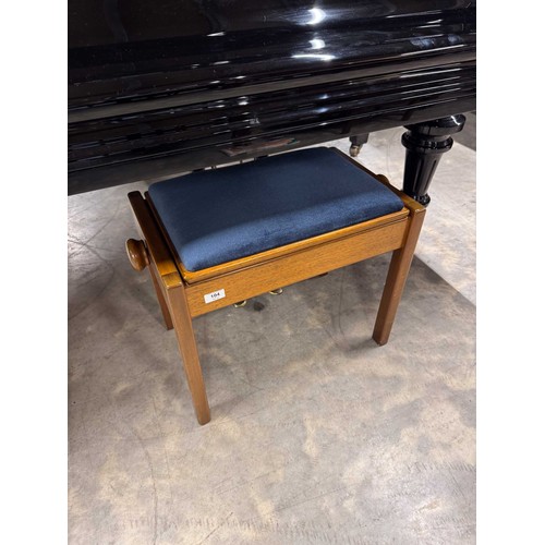 104 - Blüthner (c1913)A 6ft 3in Style 8 grand piano in a bright ebonised case on turned and fluted legs; t... 