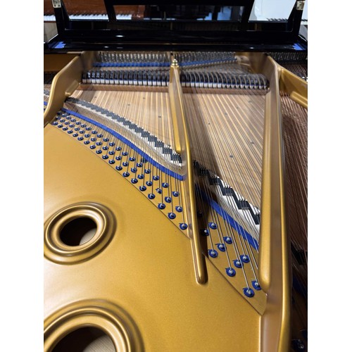 104 - Blüthner (c1913)A 6ft 3in Style 8 grand piano in a bright ebonised case on turned and fluted legs; t... 