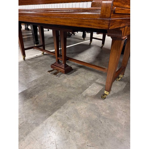 107 - Bechstein (c1904)A 6ft 7in Model B grand piano in a rosewood case on dual square tapered legs; toget... 