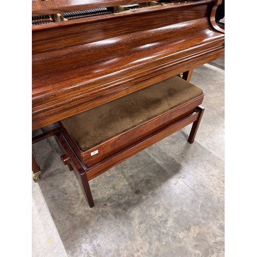 107 - Bechstein (c1904)A 6ft 7in Model B grand piano in a rosewood case on dual square tapered legs; toget... 