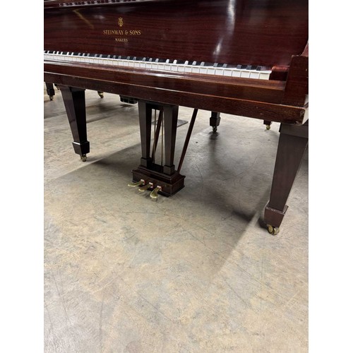 108 - Steinway (c1913)A 5ft 10in Model O grand piano in a mahogany case on square tapered legs. IRN: NE67N... 