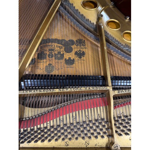 108 - Steinway (c1913)A 5ft 10in Model O grand piano in a mahogany case on square tapered legs. IRN: NE67N... 