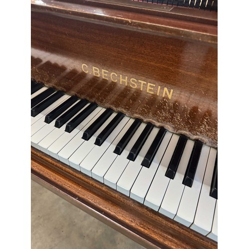 112 - Bechstein (c1936)A 4ft 7in Model S grand piano in a mahogany case on square tapered legs; together w... 