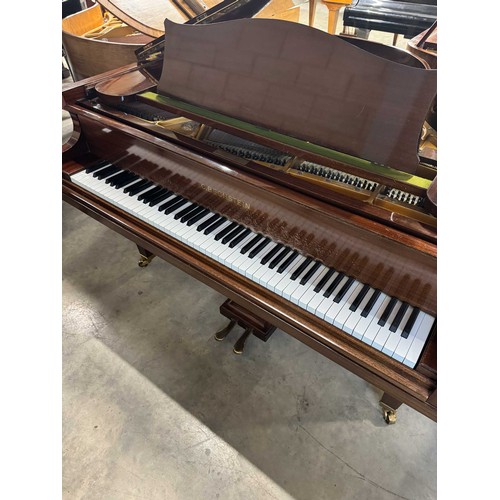 112 - Bechstein (c1936)A 4ft 7in Model S grand piano in a mahogany case on square tapered legs; together w... 